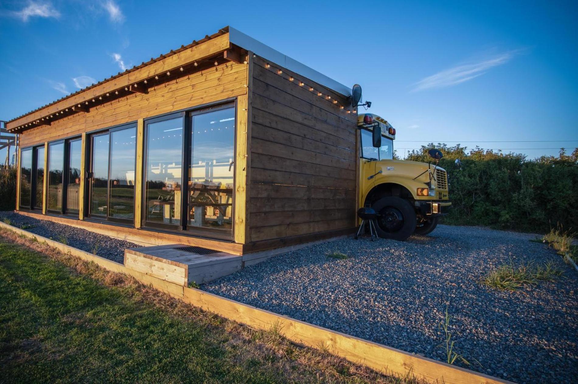 American School Bus - 1 Bedroom - Blossom Farm - Tiers Cross Johnston Esterno foto